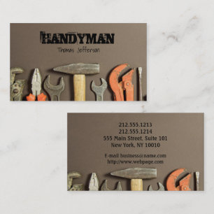 Affärskortet handyman Maintenance Tidsbeställning Kort