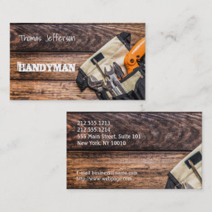 Affärskortet handyman Maintenance Tidsbeställning Kort