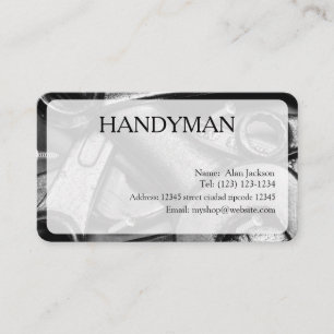 Affärskortet handyman redigerbart visitkort