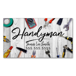 Affärskortet Handyman Services Magnetiska Visitkort