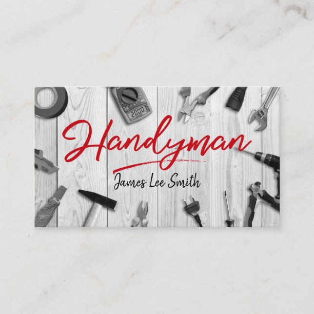 Affärskortet Handyman Services Visitkort (Framsida)