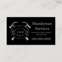 Affärskortet handyman, svart