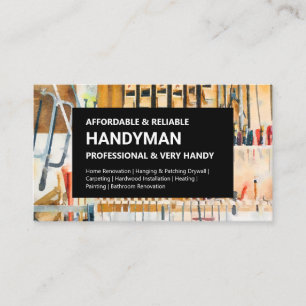 Affärskortet handyman - Verktyg Visitkort