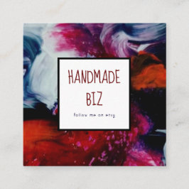 Affärskortet Hanterad Biz-kvadrat Fyrkantigt Visitkort