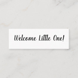 Affärskortet hej/Välkommen Little One Mini Mini Visitkort