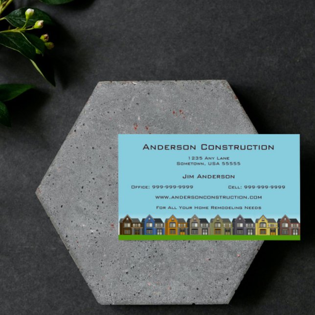 Affärskortet Hembygge Visitkort (Home Construction Business Card)