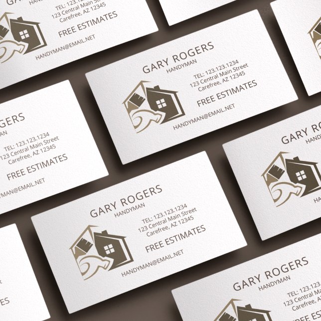 Affärskortet Hemreparera Handyman Visitkort (Skapare uppladdad)