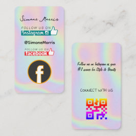 Affärskortet Holografisk design Visitkort