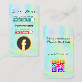 Affärskortet Holografisk design Visitkort