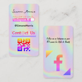 Affärskortet Holografisk design Visitkort