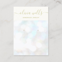 Affärskortet HoloGrapeh Earring Visning  Visitkort