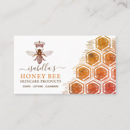 Affärskortet Honungsbin Skincare Amber Products Visitkort