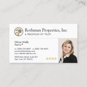 Affärskortet Horisont Logotyp Professionell Photo Visitkort