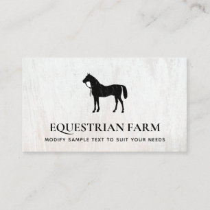 Affärskortet Horse Equestrian Visitkort