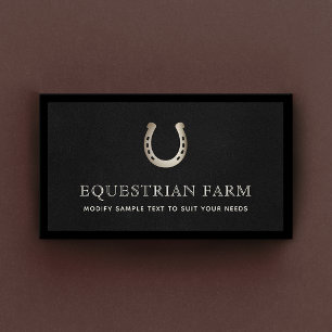 Affärskortet Horseshoe Equestrian Horse Trainer Visitkort