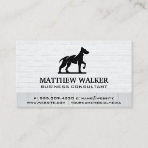 Affärskortet hund Logotyp Visitkort