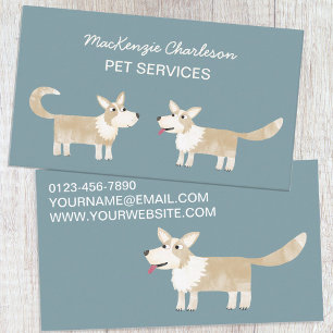 Affärskortet hund Pet Services Visitkort