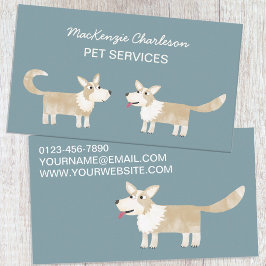 Affärskortet hund Pet Services Visitkort