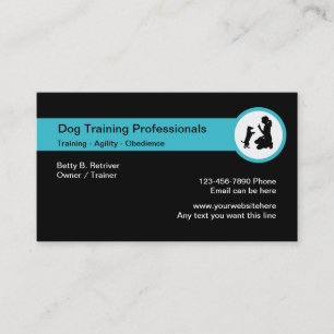 Affärskortet hund Training Classes Visitkort
