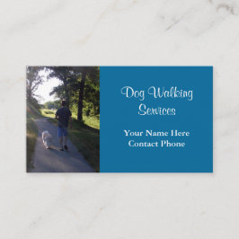 Affärskortet hund Walking Services Visitkort