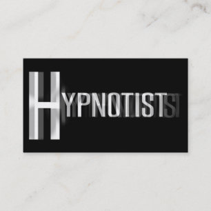 Affärskortet Hypnotist Blurry Ord Visitkort