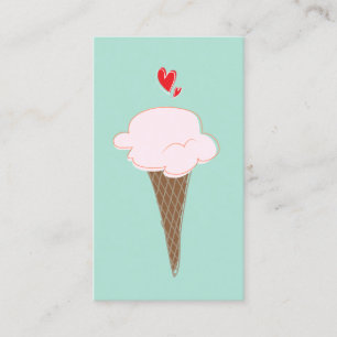Affärskortet Ice Cream Cone Visitkort