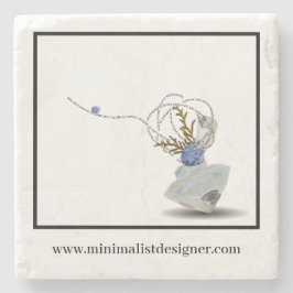 Affärskortet Ikebana diamant florist kustnära Stenunderlägg