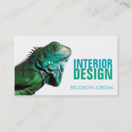 affärskortet inredingsdesign designer chameleon visitkort