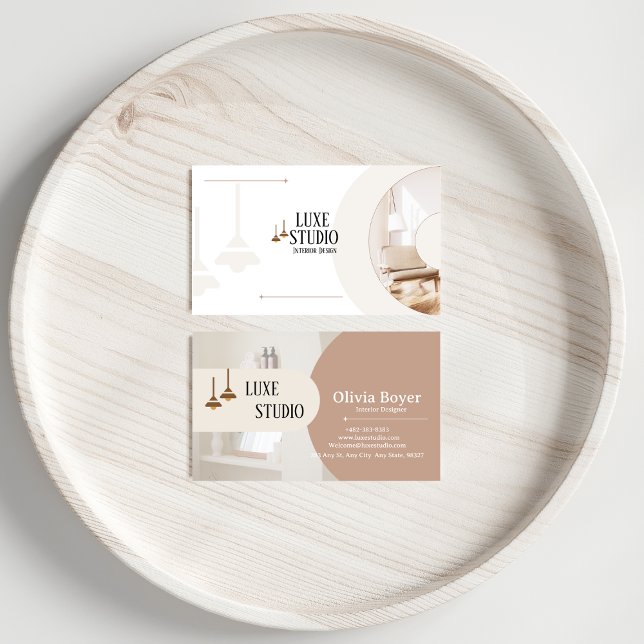 Affärskortet inredingsdesign visitkort (Skapare uppladdad)