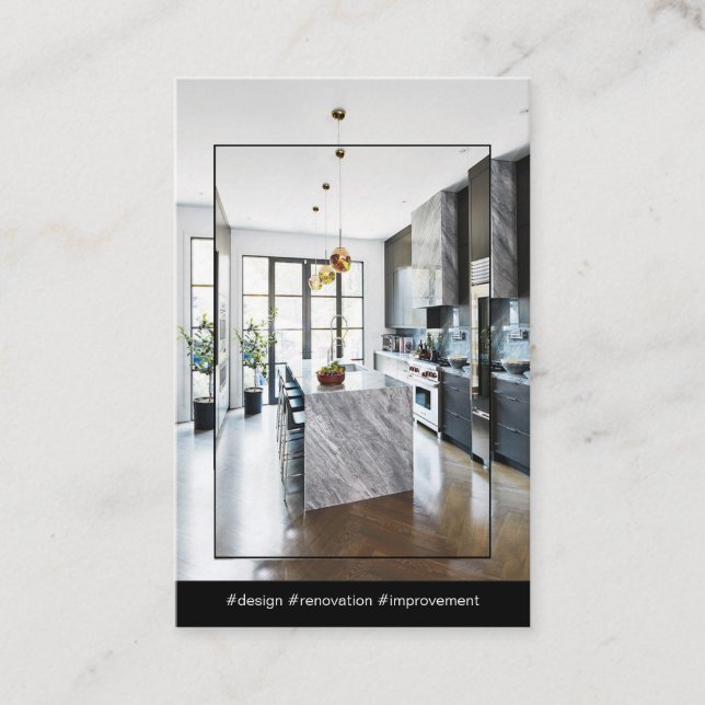 affärskortet insida designer/entreprenör visitkort (Framsida)