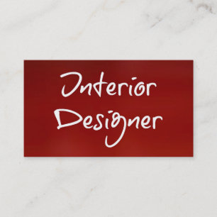 Affärskortet Insida Designer Red Visitkort
