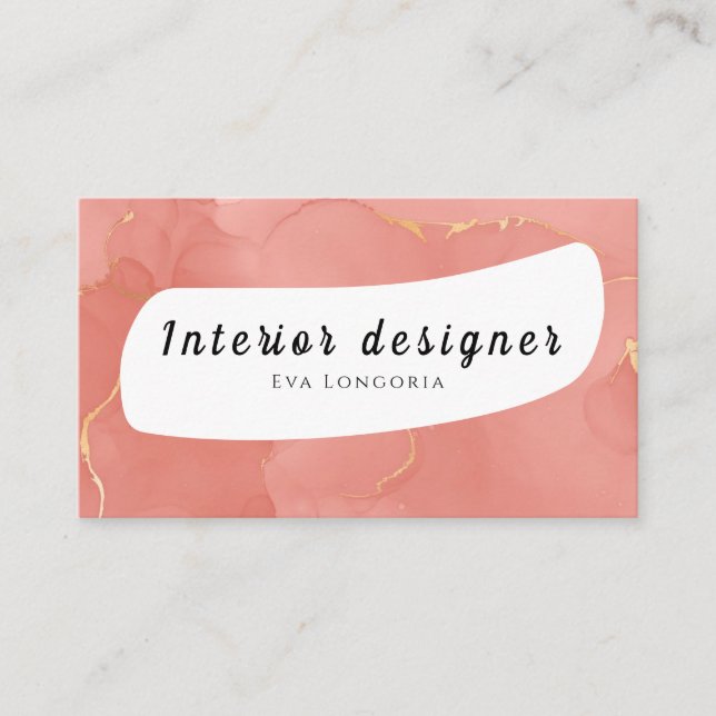 Affärskortet insida designer visitkort (Framsida)