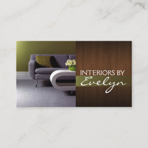 Affärskortet insida Exterior Designer Visitkort