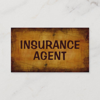Affärskortet Insurance Agent Antique Visitkort