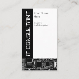 Affärskortet IT Consultant i kretsen B & W 2 Visitkort