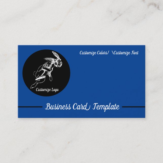 Affärskortet jack Logotyp för kanin Visitkort (Framsida)