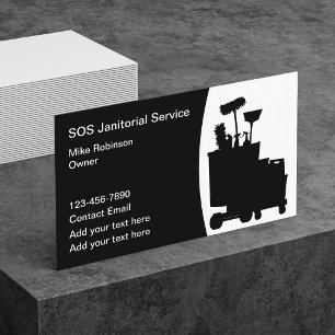 Affärskortet Janitorial Städning Services Visitkort
