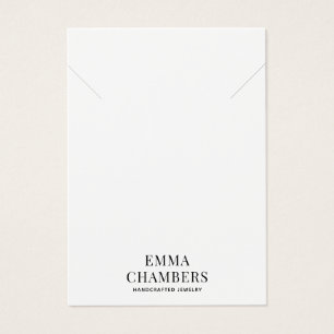 Affärskortet Jewelry Designer Necklace Bracelet Visitkort