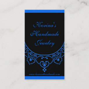 Affärskortet Jueled Glam, Sapphire Blue Visitkort