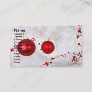 Affärskortet Jul Baubles Visitkort