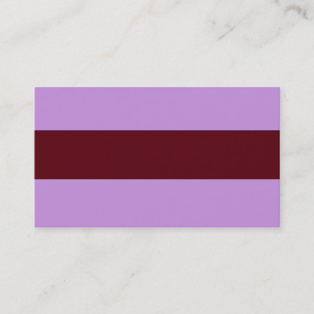 AFFÄRSKORTET JUSTABLE Lavender & Brown Visitkort (Framsida)