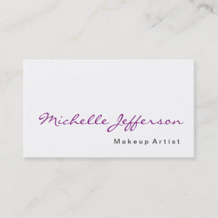 Affärskortet Kalligrafi Makeup Artist Profession Visitkort