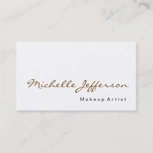 Affärskortet Kalligrafi Makeup Artist Profession Visitkort