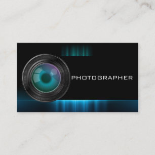 Affärskortet Kameraljusfotograf Visitkort