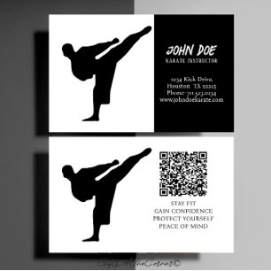 Affärskortet Karate Instructor Visitkort