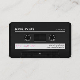 Affärskortet Kassettbandsblandning av Coola Visitkort