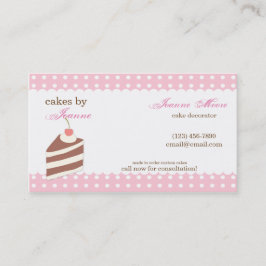 Affärskortet Kawaii CUTE Cake Bakery Visitkort