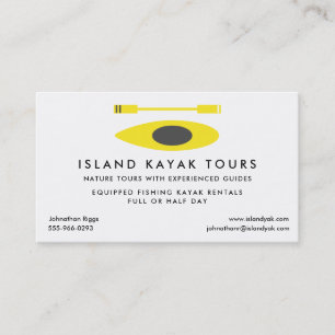Affärskortet Kayak Tour Guide Visitkort