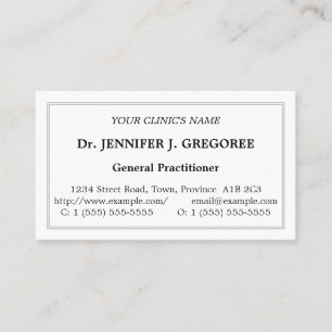 Affärskortet Klassisk Professionell Visitkort