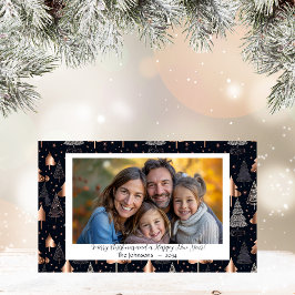 Affärskortet Klassiskt Guld & Black Photo Magnet